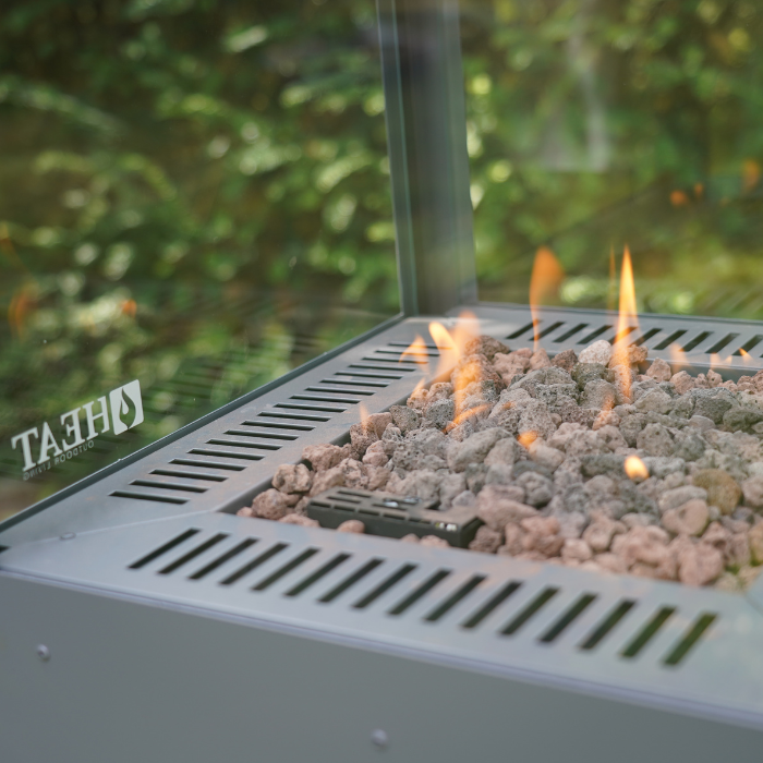 HEAT Outdoor Living Utevarme Terrassenkamin Anthrazit