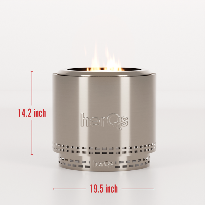 HerQs Rauchfreier Feuerkorb Blaze