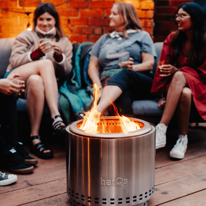 HerQs Rauchfreier Feuerkorb Blaze