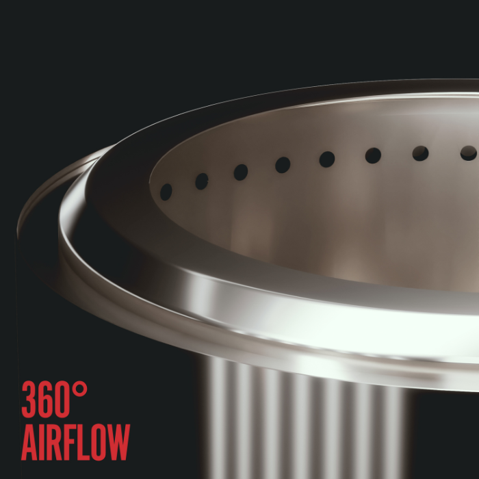 HerQs Rauchfreier Feuerkorb Blaze