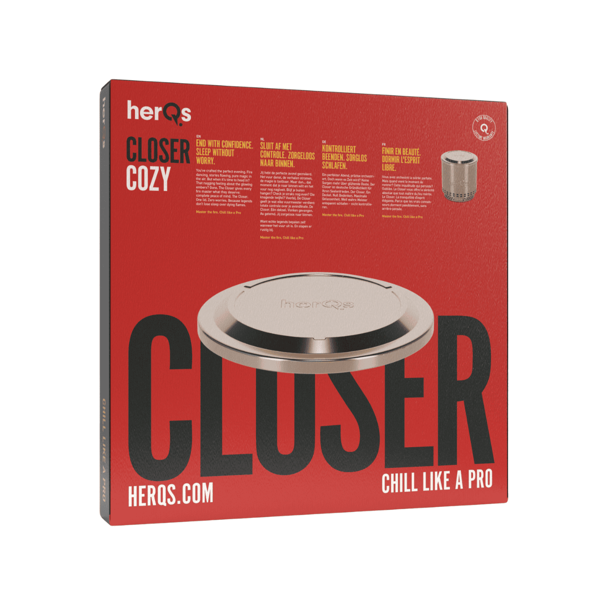 HerQs Deckel für Feuerkorb Cozy
