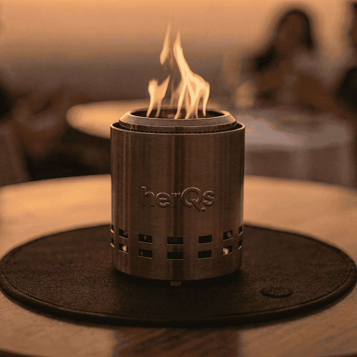 HerQs Bodenschutzmatte für Feuerkorb Mighty