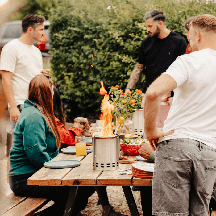 herQs Rauchfreier Feuerkorb Mighty