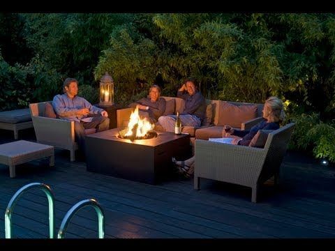 Happy C. Feuertisch Quadratisch Klein Schwarz