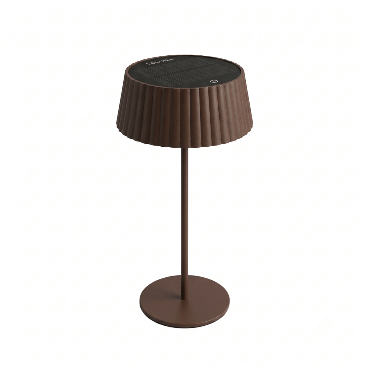 ZOLUNA Solar-Tischlampe Jyp braun