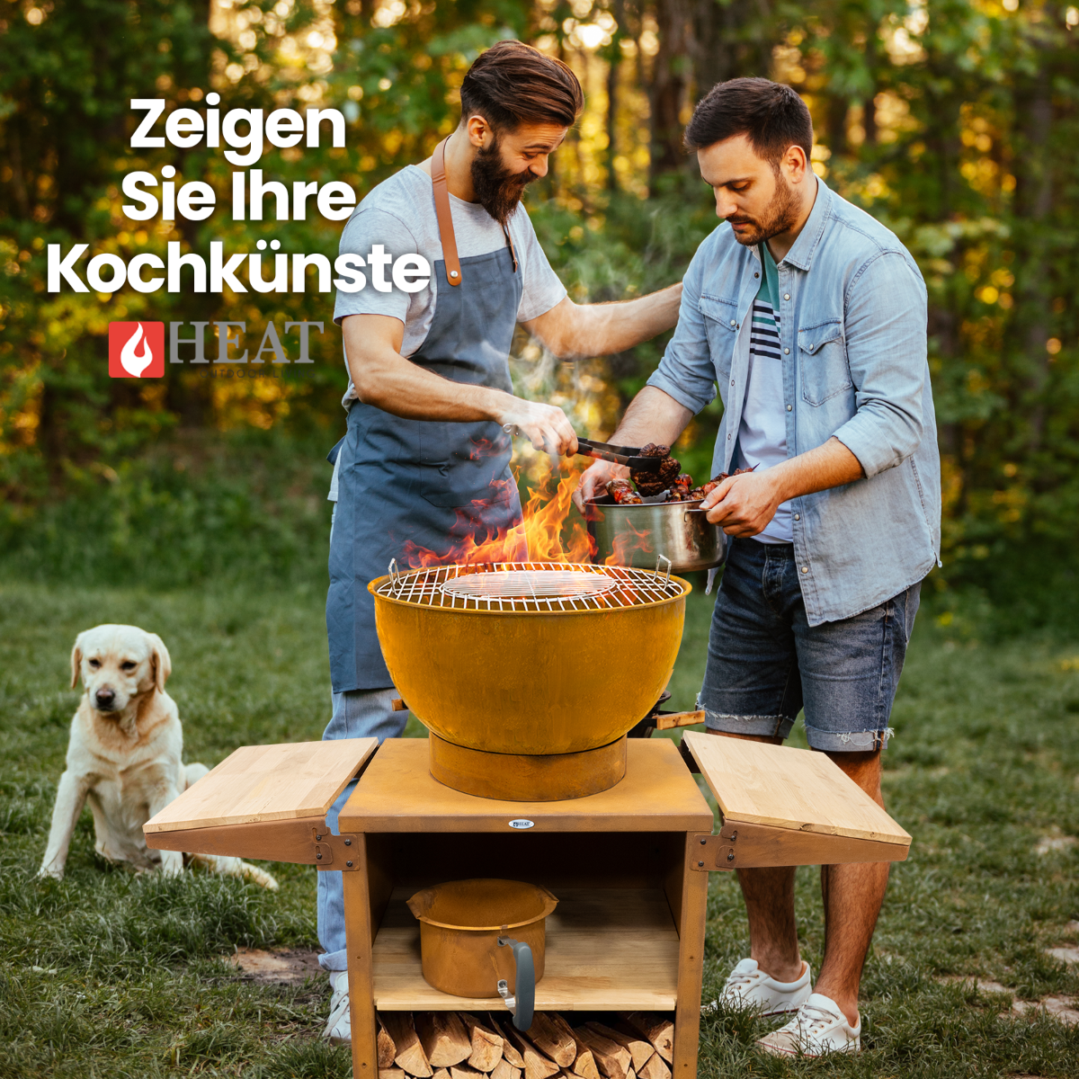 HEAT Kjok Outdoor-Küche Ø56 cm Rost