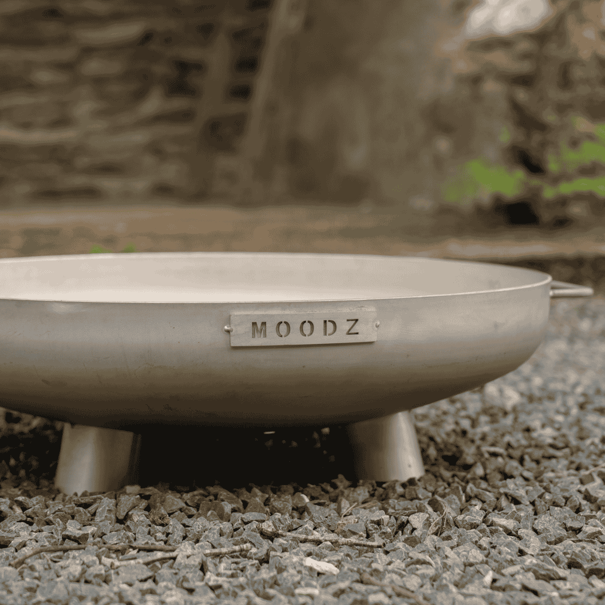 MOODZ Feuerschale Feet & Handle Edelstahl Ø60 cm