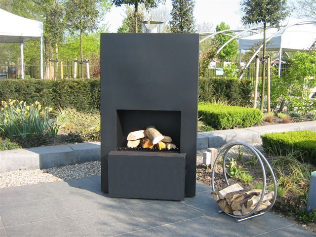 GardenMaxX Pinacate Schwarz Terrassenofen