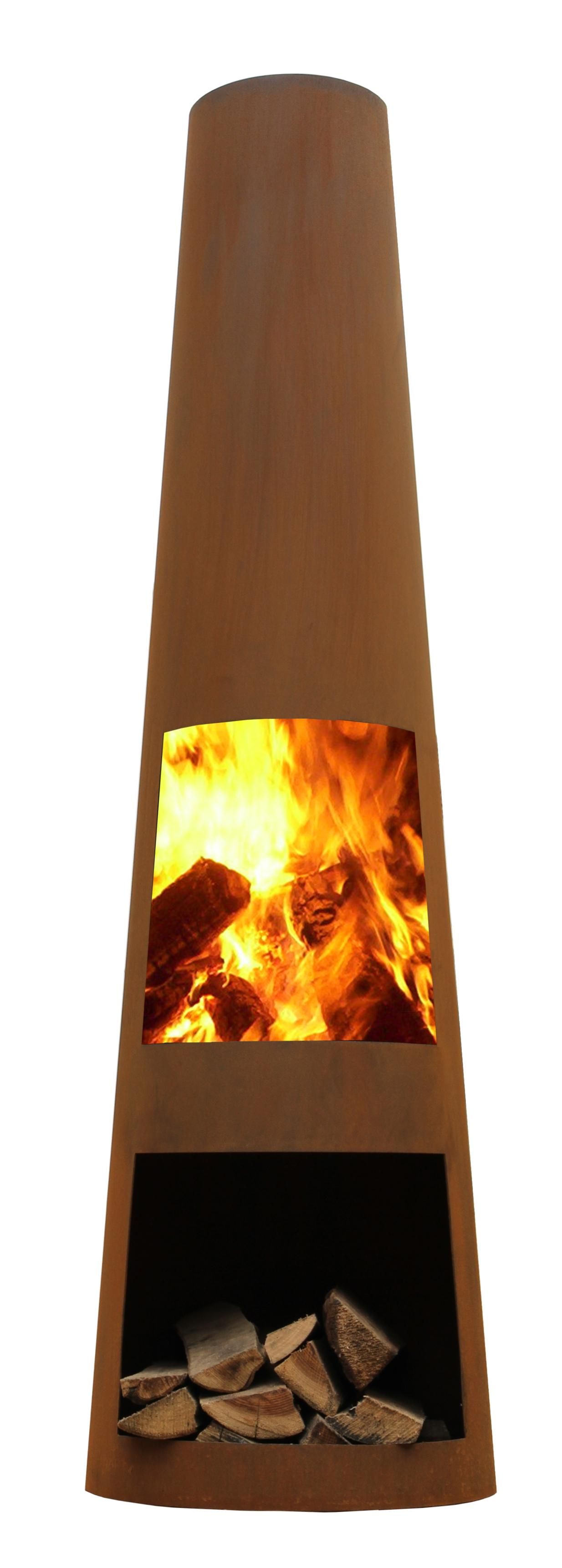 GardenMaxX Rengo XL Corten Terrassenofen