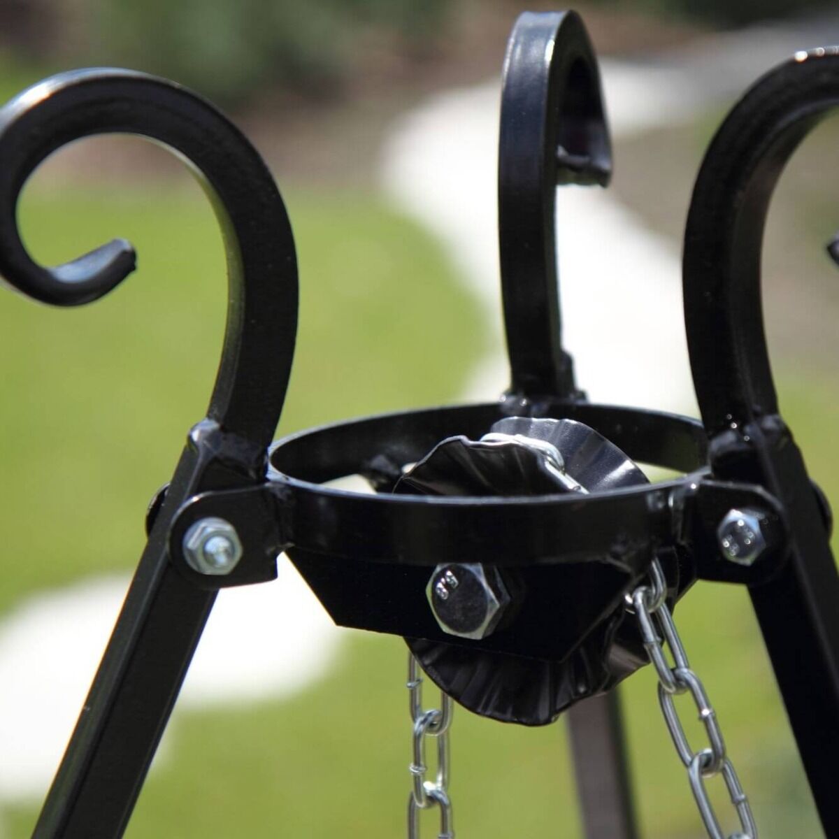 CookKing Stativ 180 cm mit doppeltem Grillrost aus Stahl