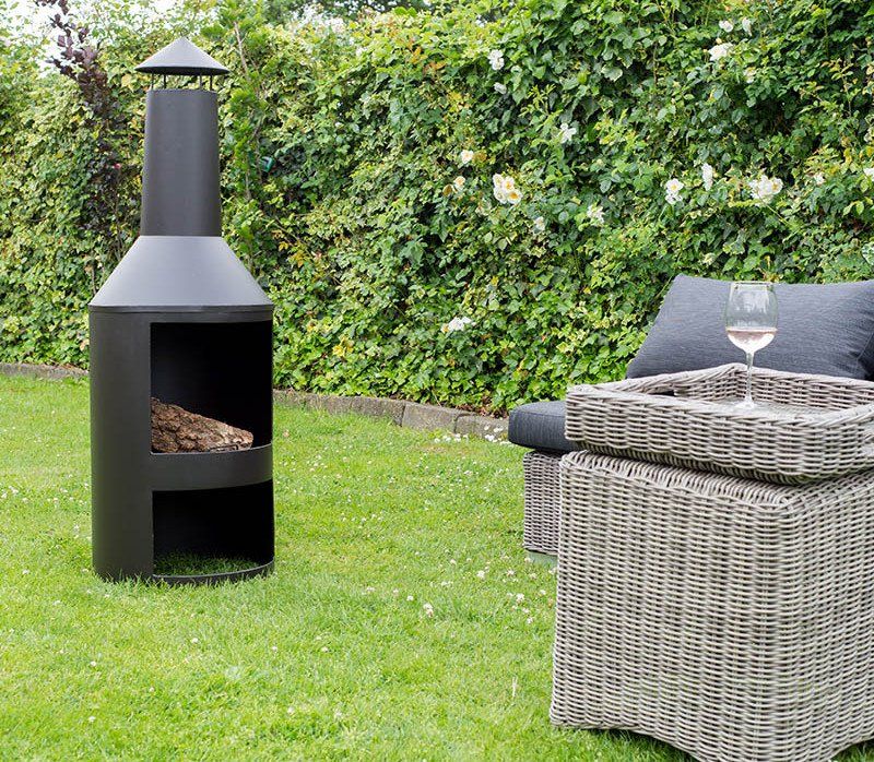 HEAT Larvik Terrassenofen Schwarz