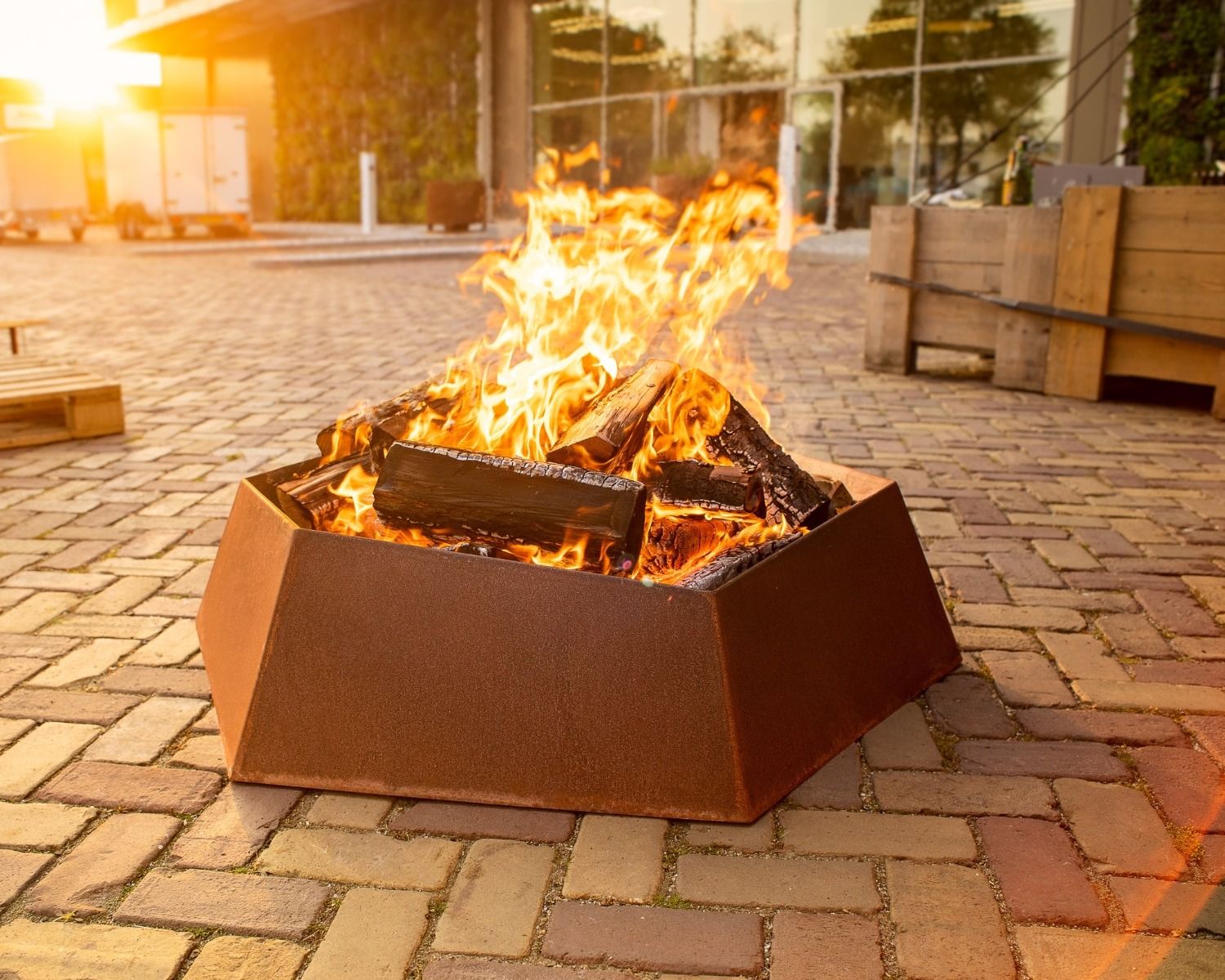 FORNO Feuerschale Forma CortenStahl