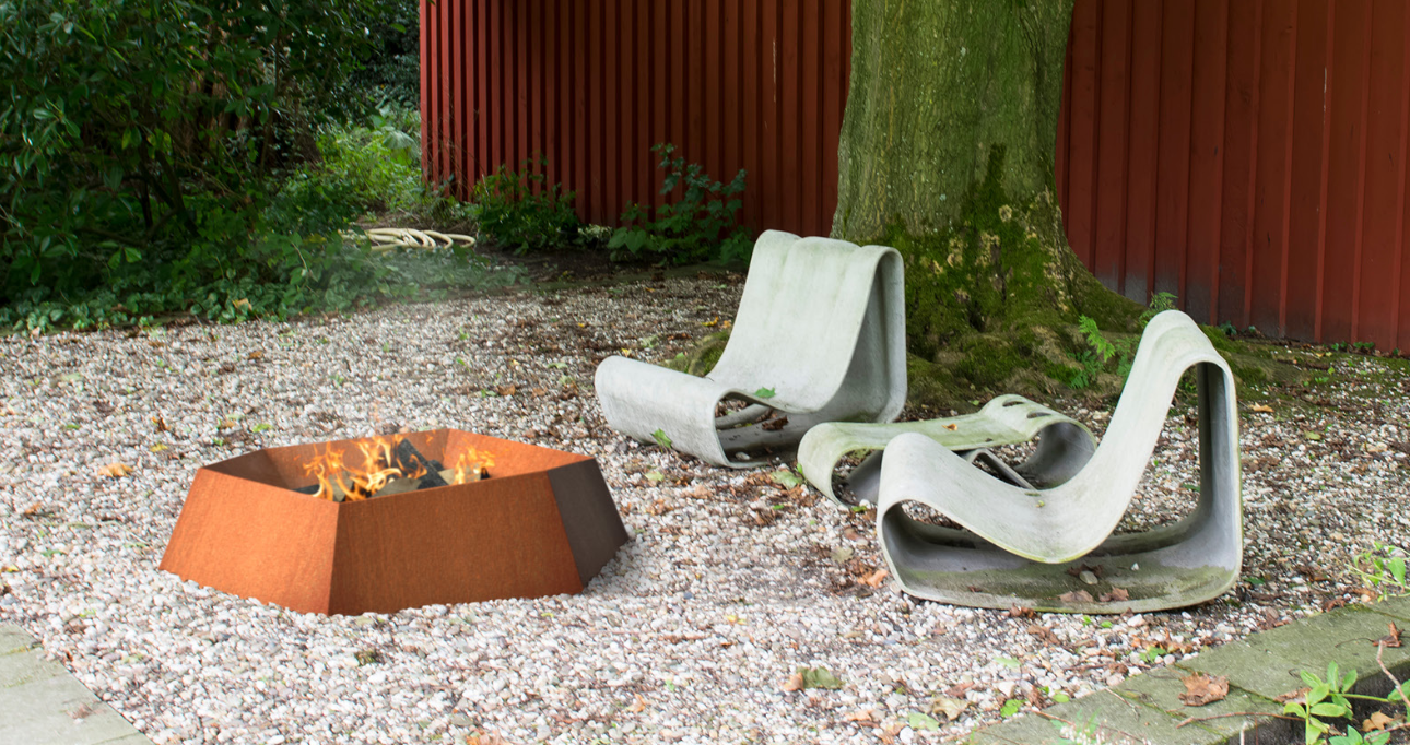 FORNO Feuerschale Forma CortenStahl