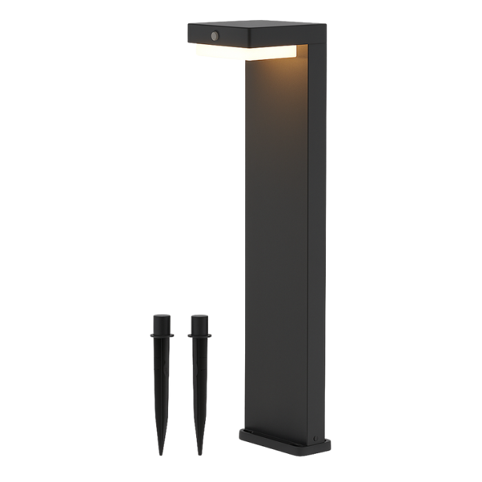 ZOLUNA Solarleuchte mit Erdspieß Bram