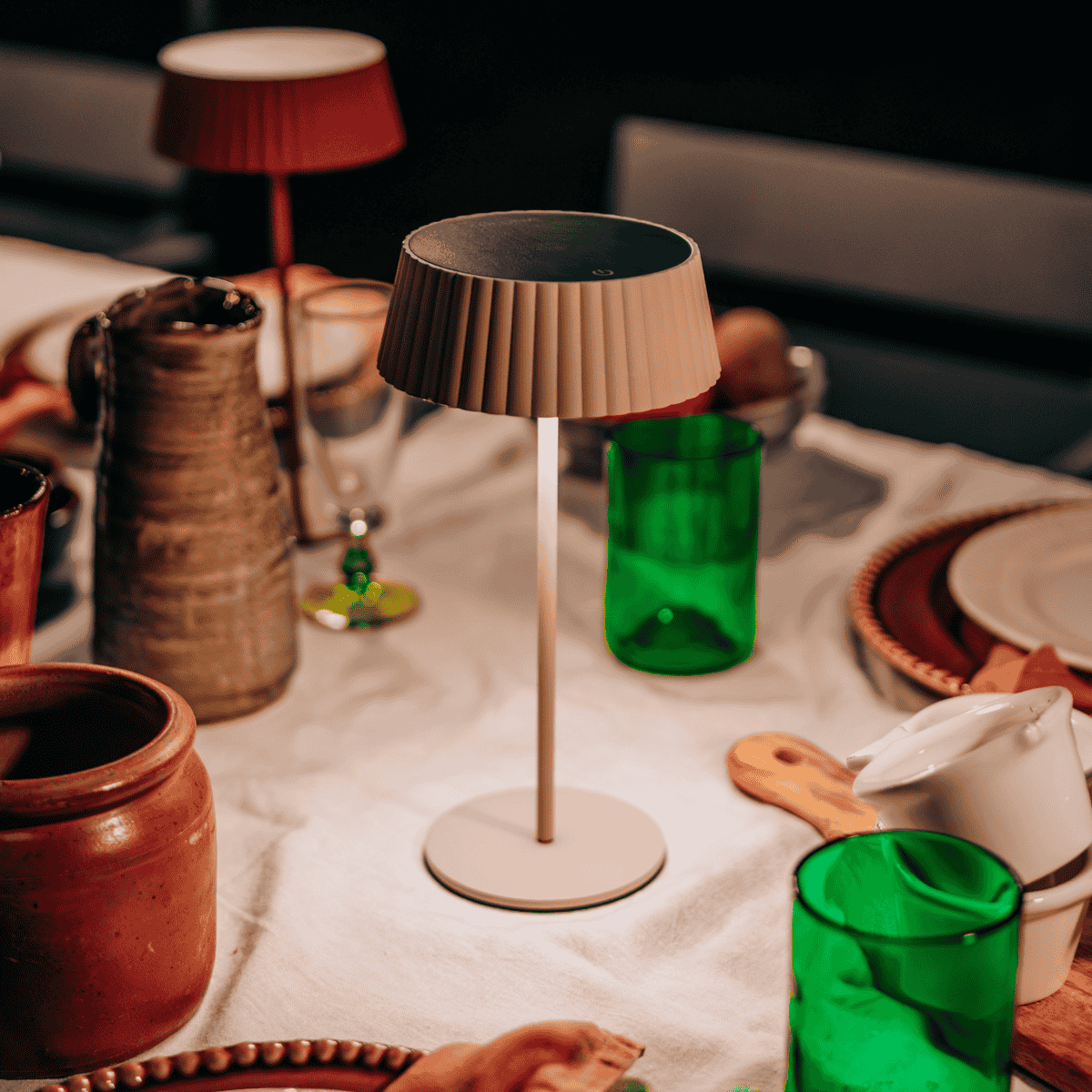 ZOLUNA Solar-Tischleuchte Jyp sand