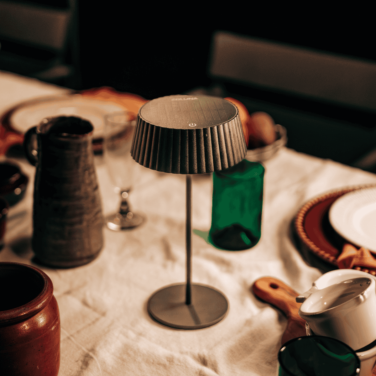 ZOLUNA Solar-Tischleuchte Jyp schwarz