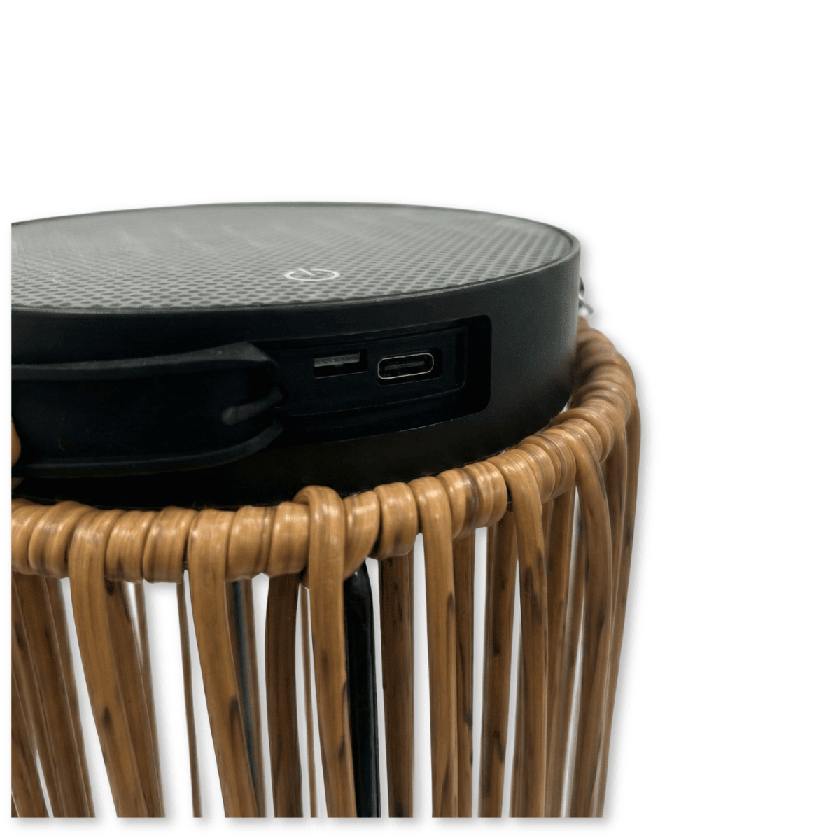 ZOLUNA Solar-Stehleuchte Luca Grande eichenholz