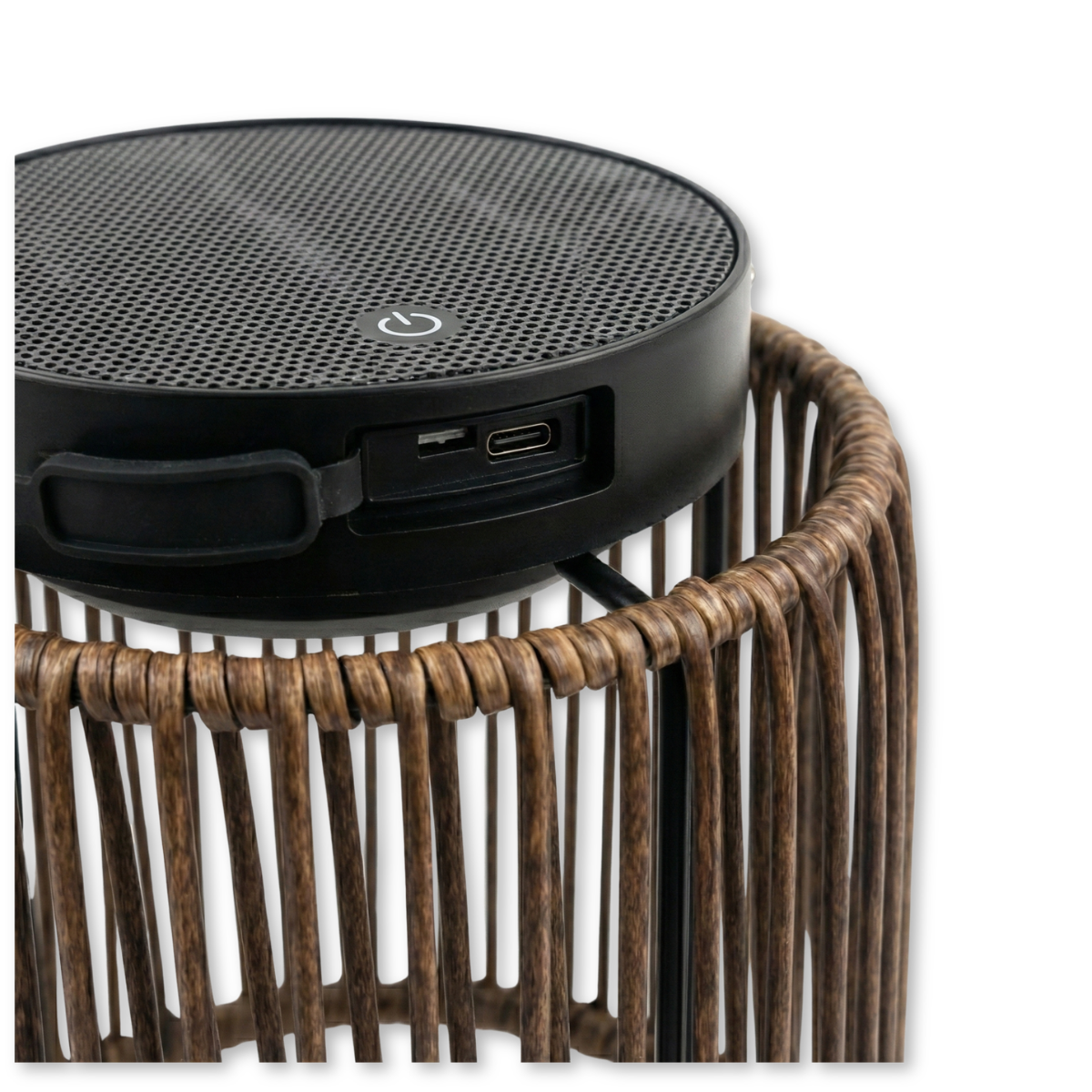 ZOLUNA Solar-Stehleuchte Luca eiche