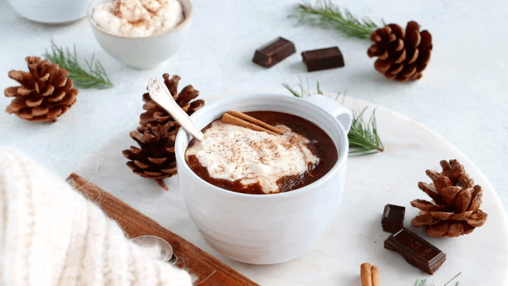 Heiße Schokolade und Marshmallows